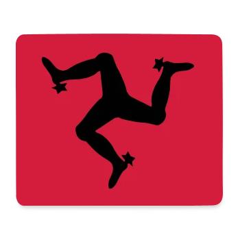 The Manx Triskelion, Emblem of the Isle of Man - Mouse Pad (horizontal) - white - Front