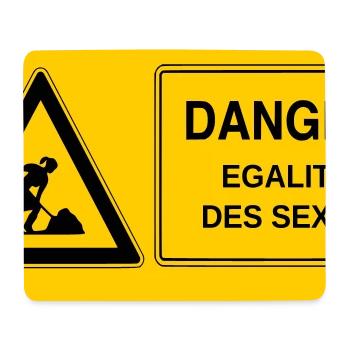 Gender equality - Mouse Pad (horizontal) - white - Front