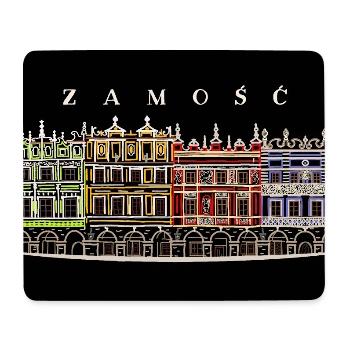 Zamosc, Pologne Dessin du site du patrimoine mondial - Tapis de souris (format paysage) - blanc - Devant