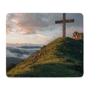 Das Kreuz - Mousepad (Querformat) - Weiß - Vorne