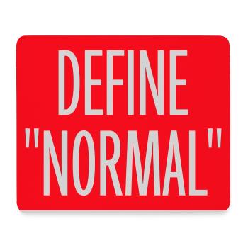 Define Normal Lustig Sarkastisch Definition Grafik - Mousepad (Querformat) - Weiß - Vorne
