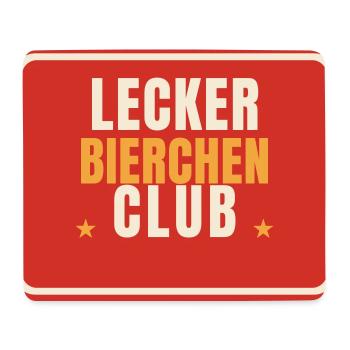 Lecker Bierchen Club Bier Team lustiger Spruch - Mousepad (Querformat) - Weiß - Vorne