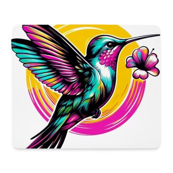 Colibri - Tapis de souris (format paysage) - blanc - Devant
