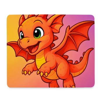 Drache - Mousepad (Querformat) - Weiß - Vorne