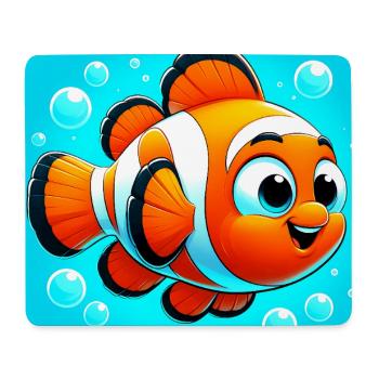 Clownfisch - Mousepad (Querformat) - Weiß - Vorne