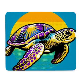 turtle - Mouse Pad (horizontal) - white - Front