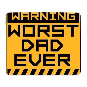 Worst Dad Ever Funny Sarcastic Father's Day Dad - Mouse Pad (horizontal) - white - Front