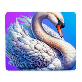 Schwan - Mousepad (Querformat) - Weiß - Vorne