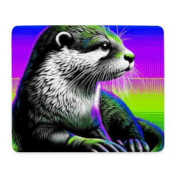 Otter - Mousepad (Querformat) - Weiß - Vorne