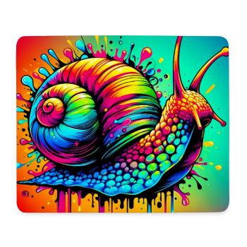 Schnecke - Mousepad (Querformat) - Weiß - Vorne