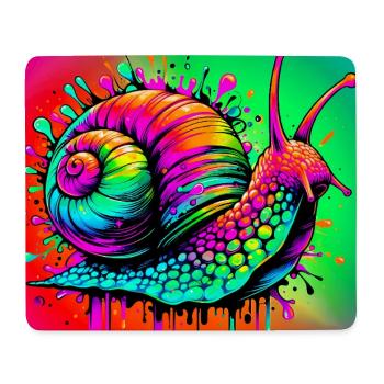Escargot - Tapis de souris (format paysage) - blanc - Devant
