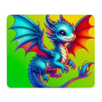 Drache - Mousepad (Querformat) - Weiß - Vorne