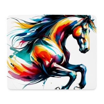 Horse - Mouse Pad (horizontal) - white - Front
