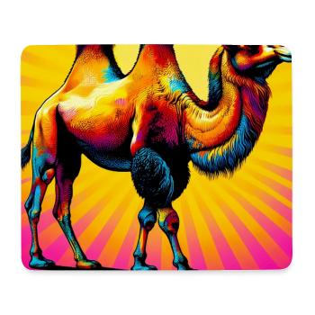 chameau - Tapis de souris (format paysage) - blanc - Devant