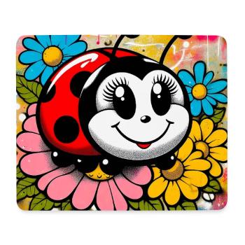 Marienkäfer - Mousepad (Querformat) - Weiß - Vorne