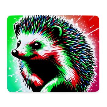 Igel - Mousepad (Querformat) - Weiß - Vorne