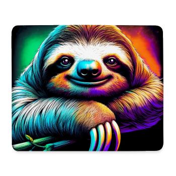 Faultier - Mousepad (Querformat) - Weiß - Vorne