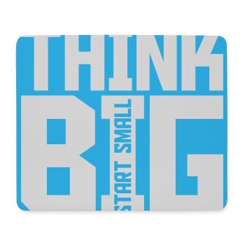 Think Big Start Small Motivation Mindset Wachstum  - Mousepad (Querformat) - Weiß - Vorne