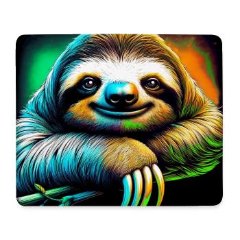 Faultier - Mousepad (Querformat) - Weiß - Vorne
