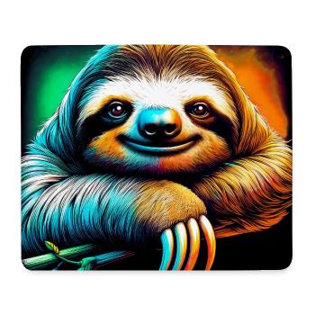 Faultier - Mousepad (Querformat) - Weiß - Vorne