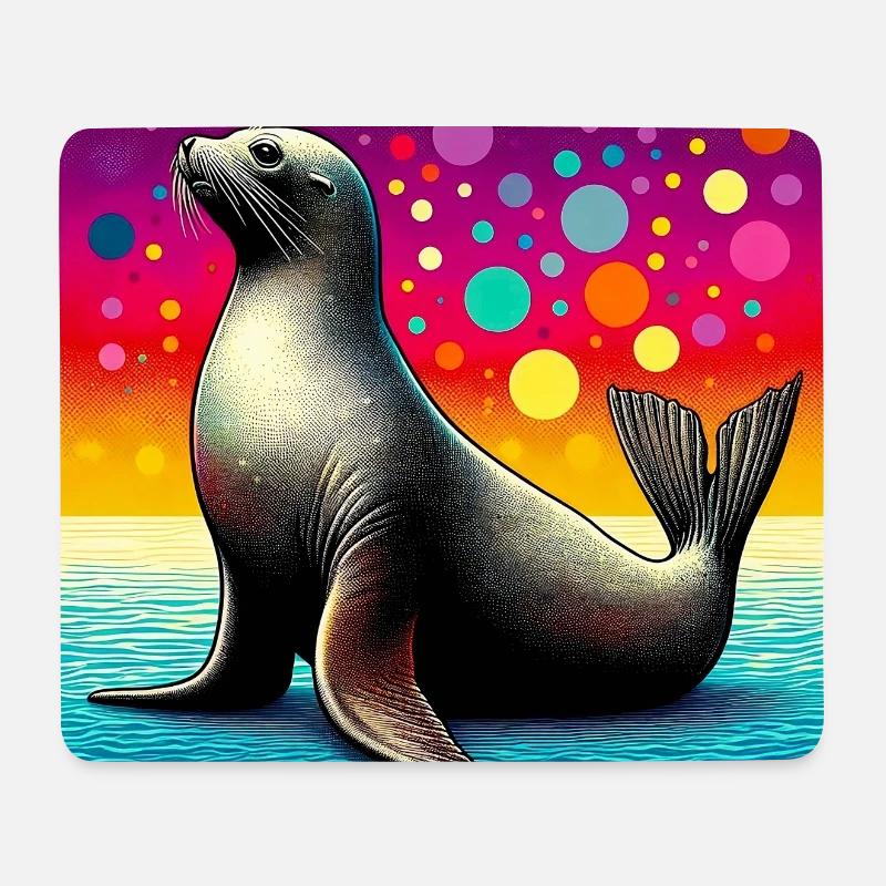Siegel - Mousepad (Querformat) - Weiß