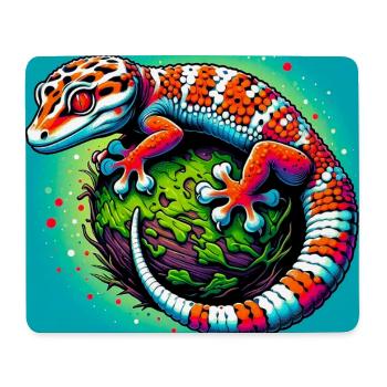 Gecko - Mouse Pad (horizontal) - white - Front