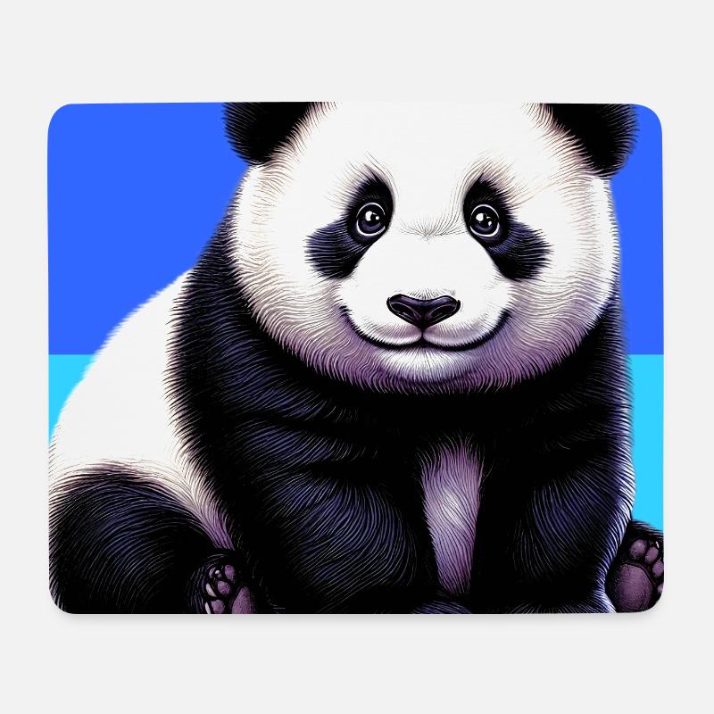 panda - Mouse Pad (horizontal) - white