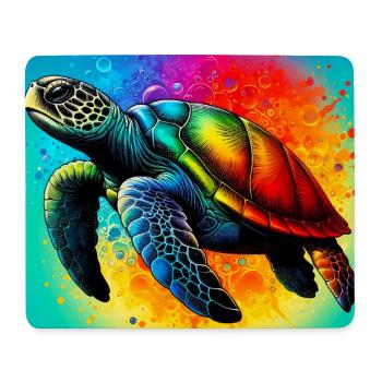 turtle - Mouse Pad (horizontal) - white - Front