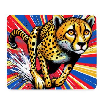 cheetah - Mouse Pad (horizontal) - white - Front