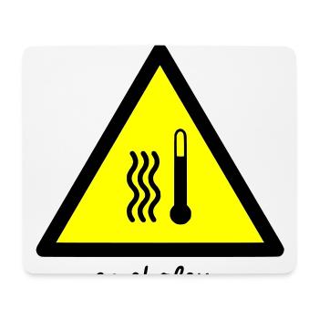 En chaleur - Tapis de souris (format paysage) - blanc - Devant