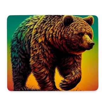 Bär - Mousepad (Querformat) - Weiß - Vorne