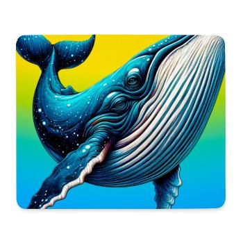 whale - Mouse Pad (horizontal) - white - Front