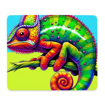 Chamäleon - Mousepad (Querformat) - Weiß - Vorne