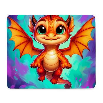Drache - Mousepad (Querformat) - Weiß - Vorne