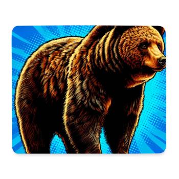ours - Tapis de souris (format paysage) - blanc - Devant