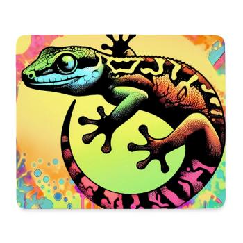 Gecko - Mousepad (Querformat) - Weiß - Vorne