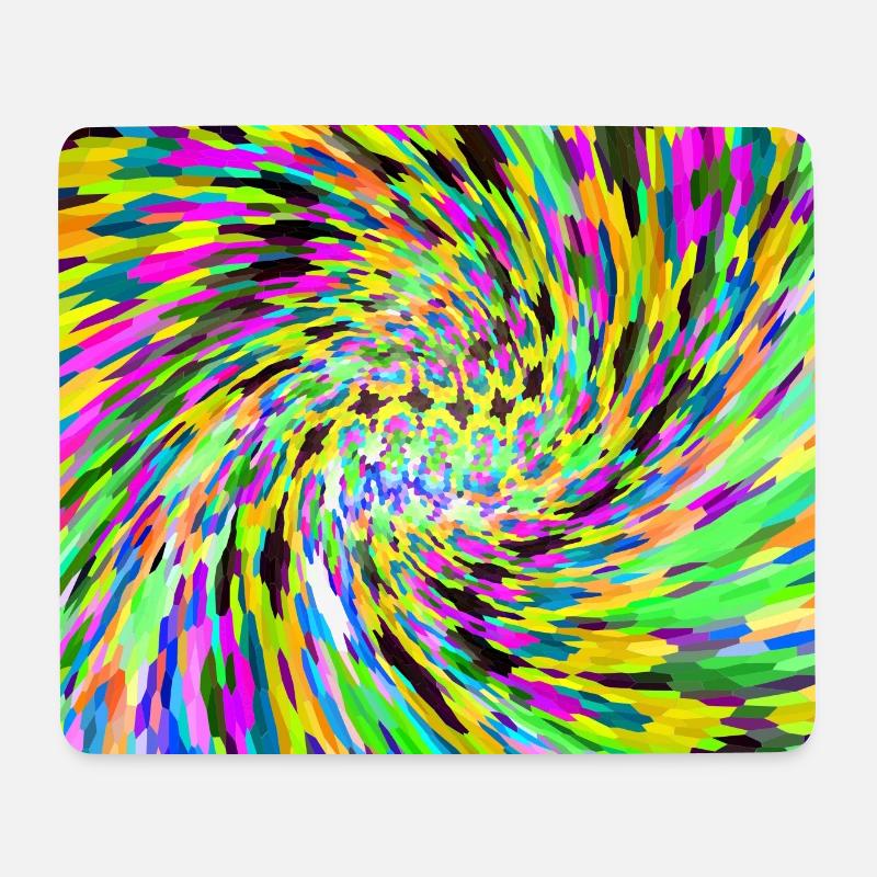 Vortex psychédélique - Tapis de souris (format paysage) - blanc