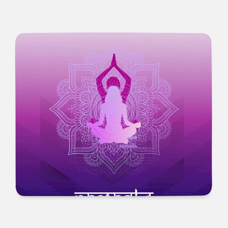 yoga mandala POSTER - Mouse Pad (horizontal) - white