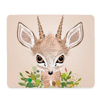 Zwergantilope Dikdik mit großen Augen - Mousepad (Querformat) - Weiß - Vorne