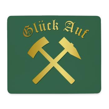 Glückauf Bergwerk Steiger Gruß Bergmann Bergleute - Mousepad (Querformat) - Weiß - Vorne