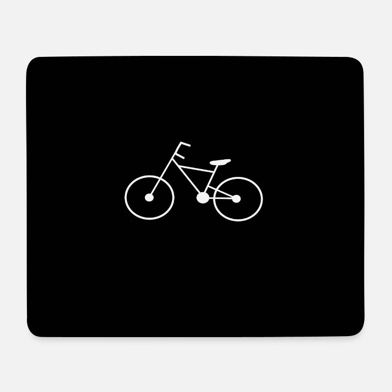 Fahrrad - Mousepad (Querformat) - Weiß