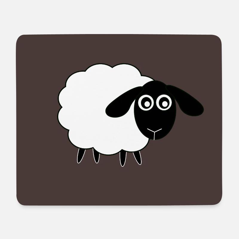 Schafe Schäfchen Lamm - Mousepad (Querformat) - Weiß