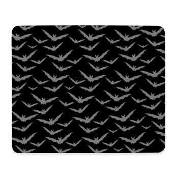 Fledermäuse Muster schräg, Halloween outfit - Mousepad (Querformat) - Weiß - Vorne