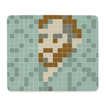 Van Gogh - Self portrait - PixelArt Self-Portrait - Mouse Pad (horizontal) - white - Front