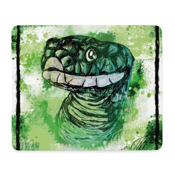 le serpent vert agile, les cadeaux d’animaux - Tapis de souris (format paysage) - blanc - Devant