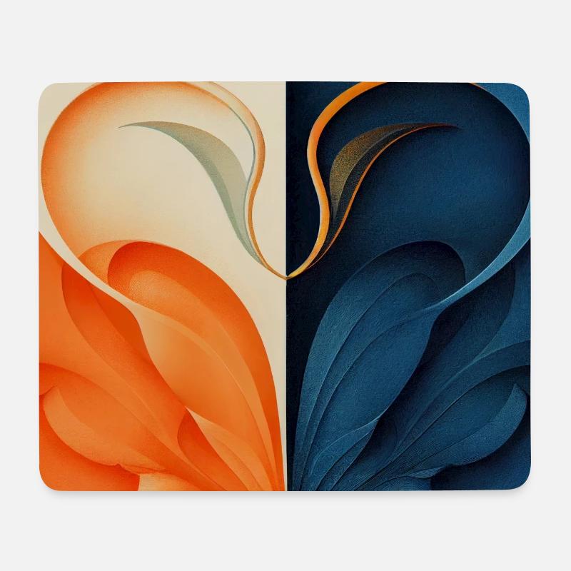 Liebes Schwäne - Mousepad (Querformat) - Weiß