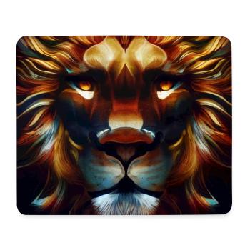 Löwe - Mousepad (Querformat) - Weiß - Vorne