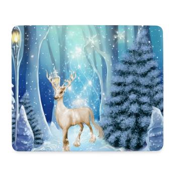 Merveilleux rennes fantastiques dans un paysage hivernal - Tapis de souris (format paysage) - blanc - Devant