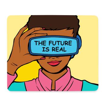Die Zukunft Ist Real VR Vision - Mousepad (Querformat) - Weiß - Vorne