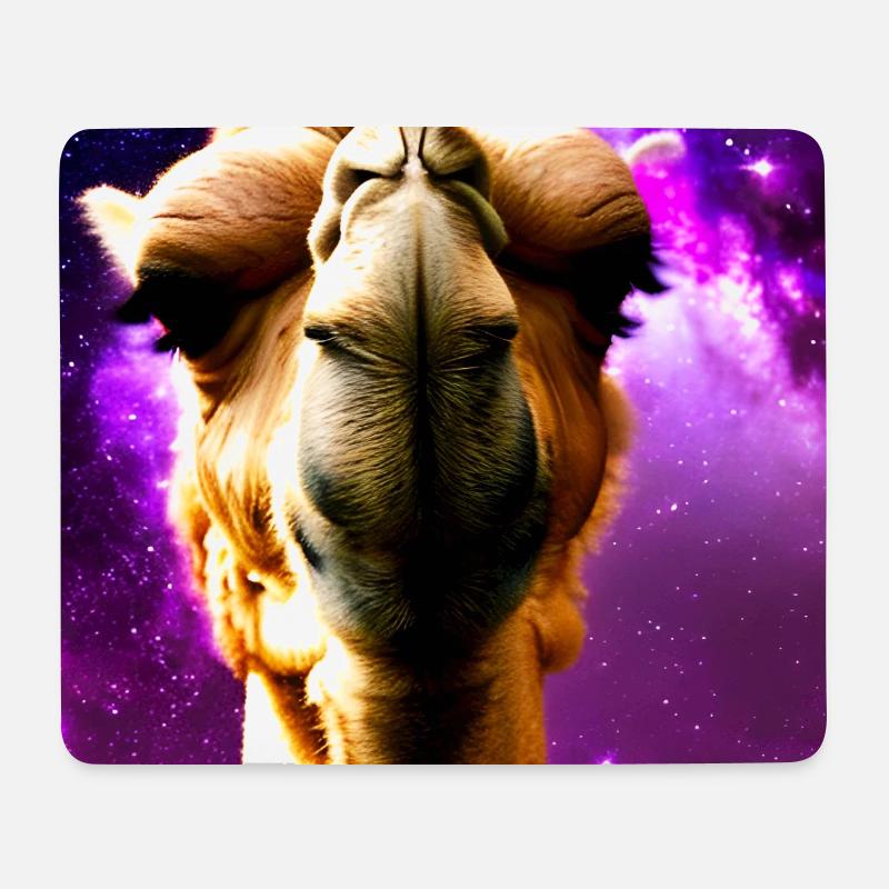 Dromedar Kopf - Kamel - Mousepad (Querformat) - Weiß